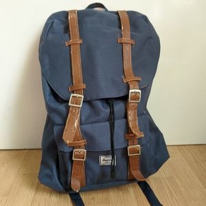 Herschel Retreat Navy Blue Red Unisex Backpack